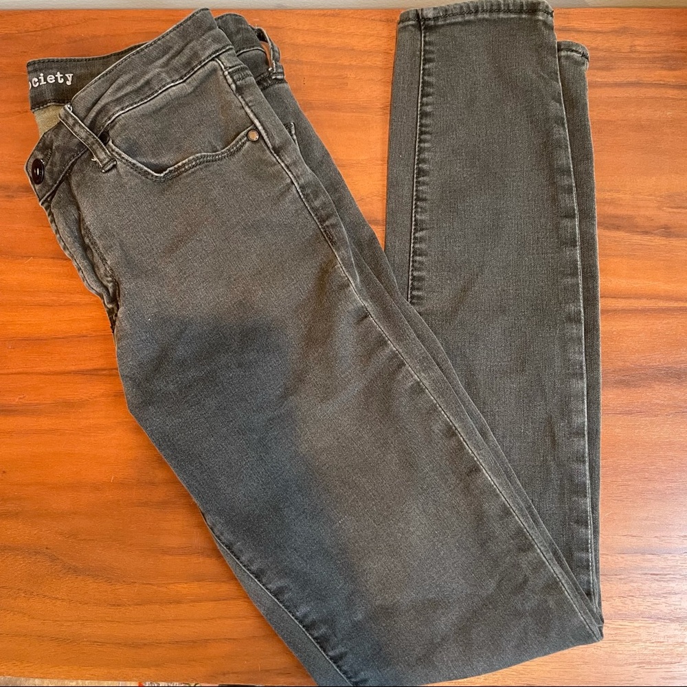 Articles of Society Green Skinny Jeans